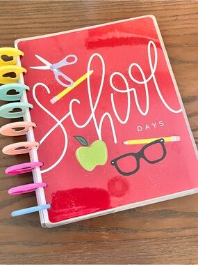 The Happy Planner Undated “School Days" Planner with Rainbow Discs